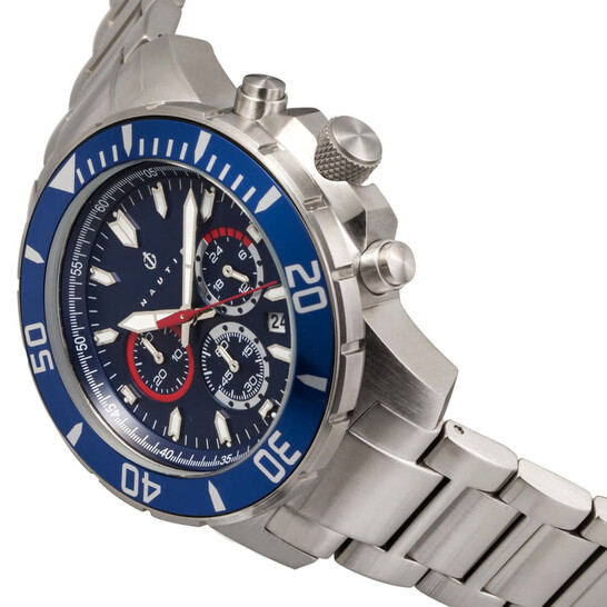 Nautis Dive Chrono 500 Chronograph Quartz Black Dial Men display picture 1