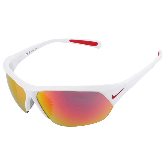 Nike Red Mirror Wrap Men's Sunglasses NIKE SKYLON ACE FQ4683 106