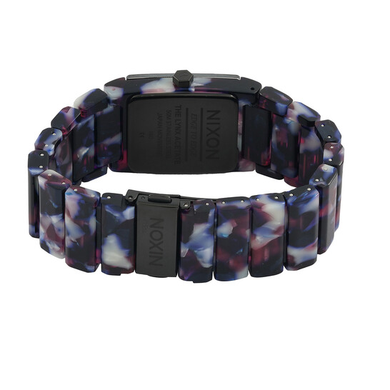 Nixon Lynx Acetate Black and Multicolor Watch Acetate patterns pop harder. #Nixon #TimeTeller #Lynx main image 3