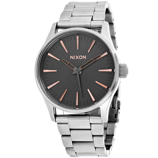 Nixon Sentry 38 Ss Quartz Grey Dial Men's Watch A450-2064