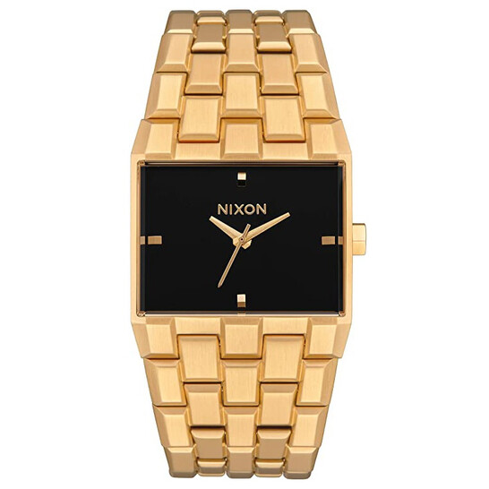 Nixon Ticket All Gold Quartz Black Dial Men's Watch A1262-510-00