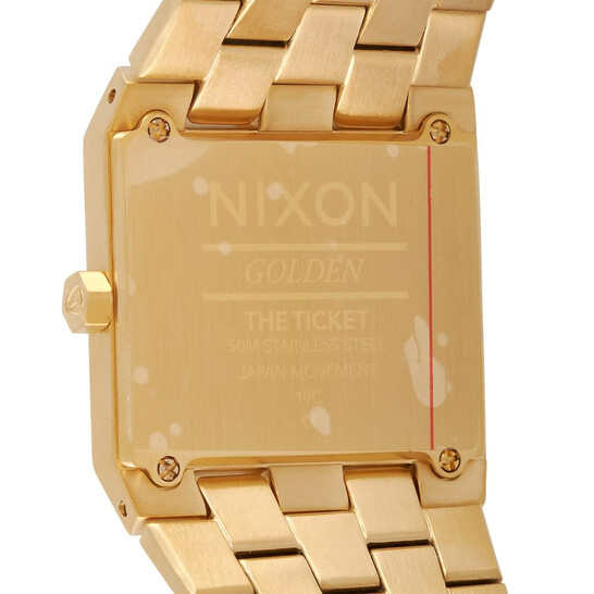 Nixon Ticket II Quartz Gold Dial Men's Watch A1262-502-00