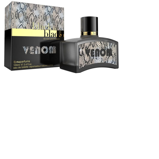 Nu Parfums Men's Black Is Black Venom EDT Spray 3.3 oz Fragrances