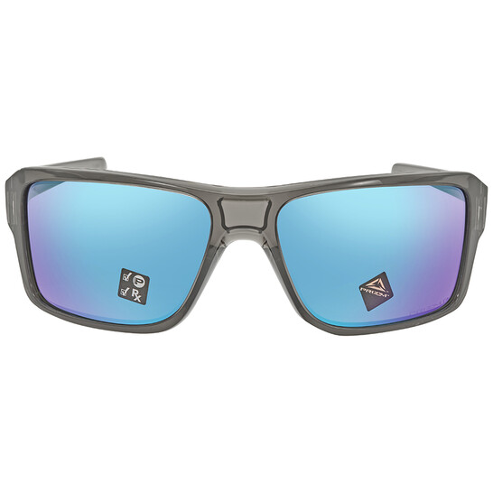 Oakley Double Edge Polarized Prizm Sapphire Rectangular Men's