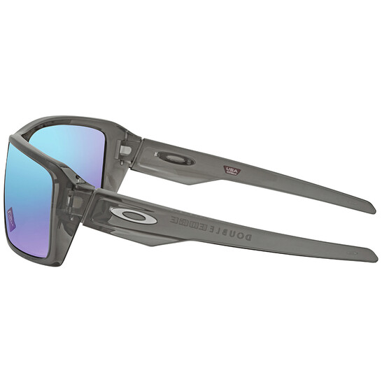 Oakley Double Edge Polarized Prizm Sapphire Rectangular Men's