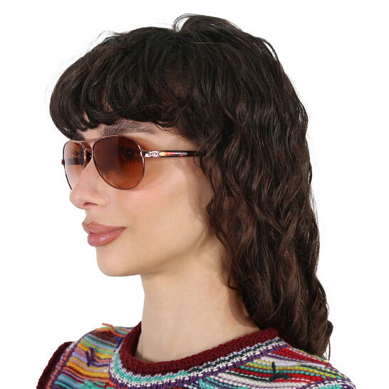 Oakley Feedback VR50 Brown Gradient Pilot Ladies Sunglasses OO4079 407901 59 - 546x546 Image #2