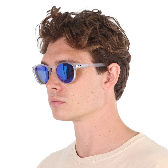 Oakley Latch Prizm Sapphire Polarized Round Men's Sunglasses