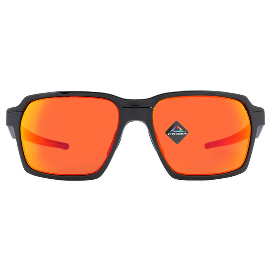 Oakley Parlay Prizm Ruby Rectangular Men's Sunglasses OO4143