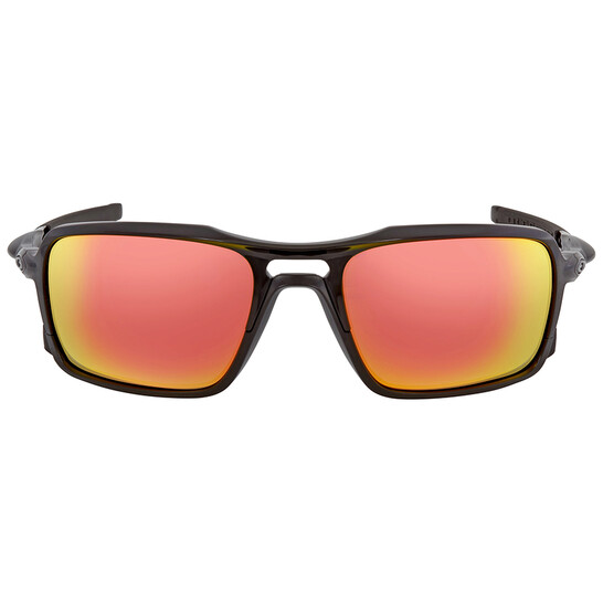 Oakley Triggerman Ruby Iridium Rectangular Men's Sunglasses OO9266