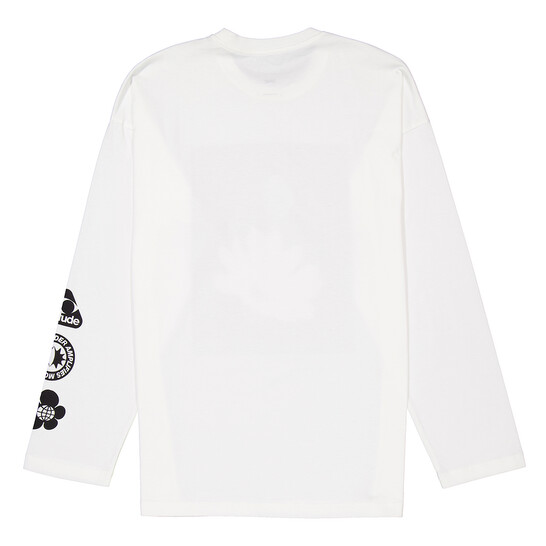 Oamc Men's Off White Graphic-Print Long-Sleeved T-Shirt Oamc Men's Off White Graphic-Print Long-Sleeved T-Shirt