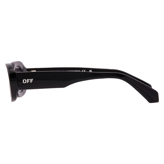 Off-White OERI087 AMALFI 1007 Sunglasses Black Oval Frame, Grey Lenses Off-White AMALFI Dark Grey Oval Unisex Sunglasses OERI087  main image 3