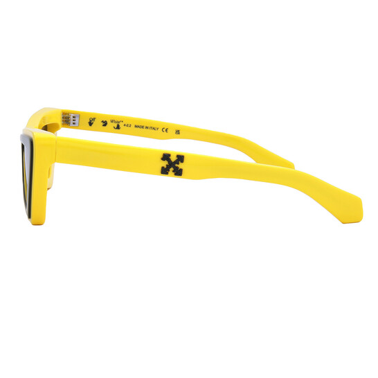NEW OFF-WHITE SUNGLASSES YELLOW WOMEN EYEWEAR OFF-WHITE OERI042 ARTEMISIA 1807 Off-White Artemisia Dark Grey Cat Eye Ladies Sunglasses  main image 3