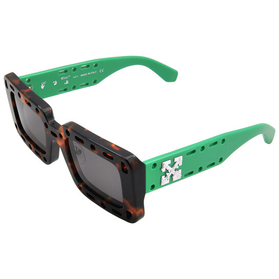 Off-White Atlantic Full Smoke Rectangular Unisex Sunglasses