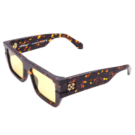 NEW OFF-WHITE SUNGLASSES HAVANA UNISEX EYEWEAR OFF-WHITE OERI149 CHESTER 6062 CHESTER SUNGLASSES in BLACK | Off-White™ main image 4