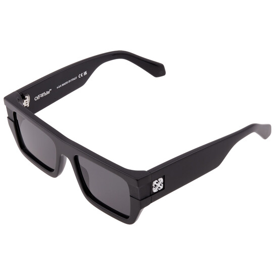 NEW OFF-WHITE SUNGLASSES BLACK UNISEX EYEWEAR OFF-WHITE OERI149 CHESTER 1007 Off-White CHESTER Dark Grey Square Unisex Sunglasses OERI149  main image 3