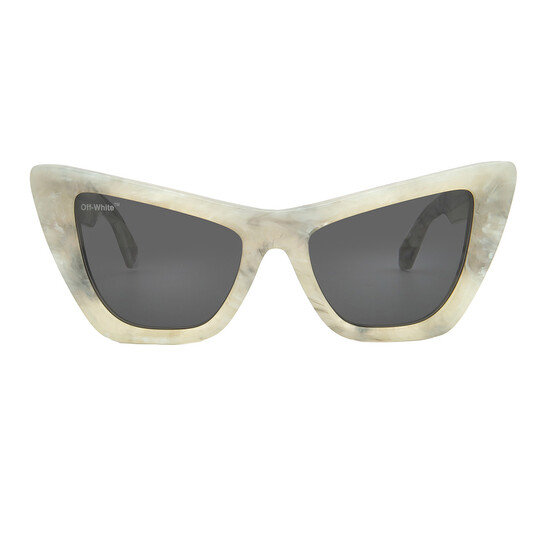 Off-White Edvard Grey Cat Eye Ladies Sunglasses OERI045 0807 57