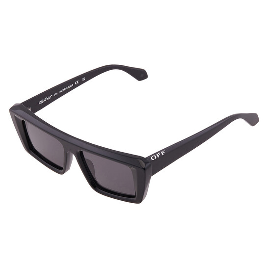 NEW OFF-WHITE SUNGLASSES OERI137 OFF-WHITE AURORA 1007 BLACK/DARK GREY ?️New Off-White OERI137 AURORA 1007 Sunglasses - Black  main image 4