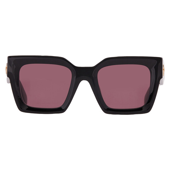 Off-White OERI13I JACKSON 1028 Sunglasses Black Square Frame, Burgundy Lenses Off-White Off-White JACKSON Men Sunglasses OERI13I 1028 NEW  main image 2