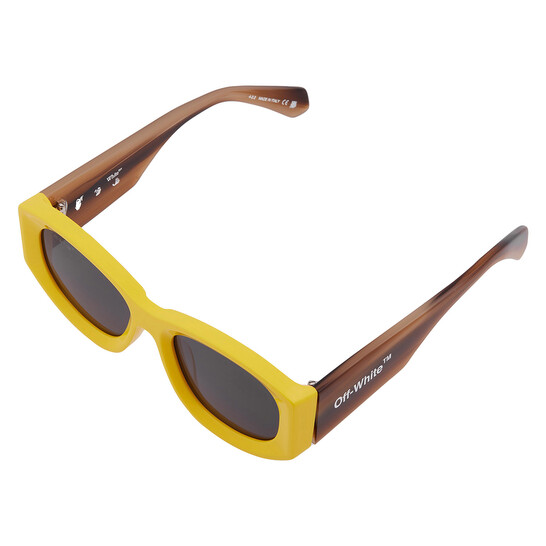 Off-White Joan Dark Grey Oval Unisex Sunglasses OERI041 1807