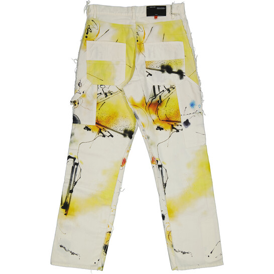 Off-White Multicolor Futura Abstract Carpenter Trousers, Brand