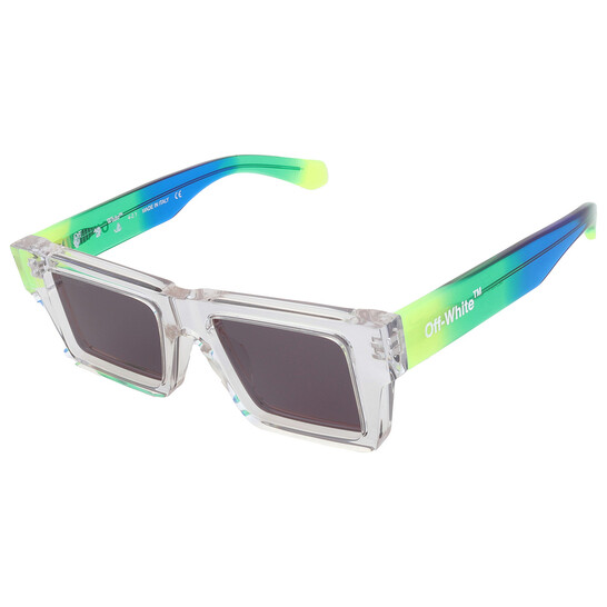Off-White Nassau Full Smoke Browline Unisex Sunglasses