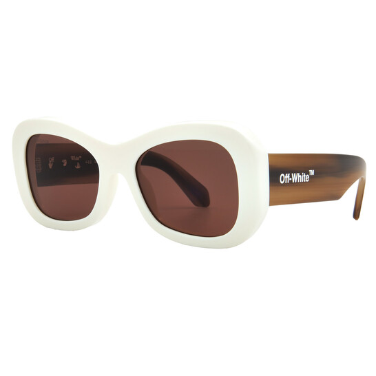 Pablo Off Off-White Pablo Brown Oval Unisex Sunglasses OERI040 0264 54 ...