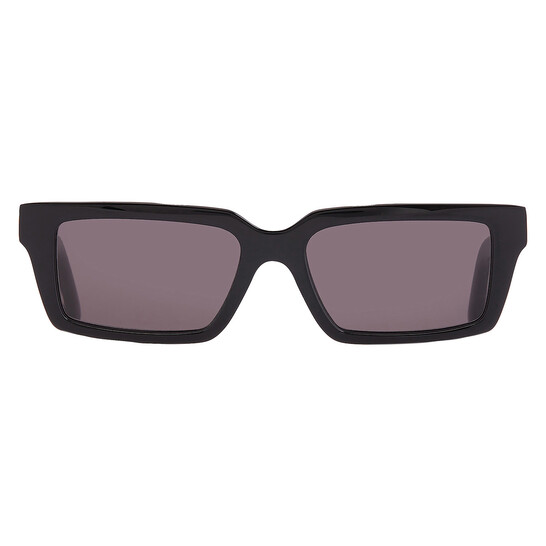 Off-White OERI13A WARREN 1007 Sunglasses Black Rectangle Frame, Grey Lenses Off-White WARREN Dark Grey Rectangular Unisex Sunglasses  main image 2