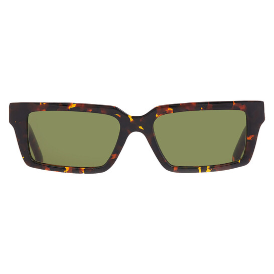 Off-White WARREN Green Rectangular Unisex Sunglasses OERI13A  display picture 1