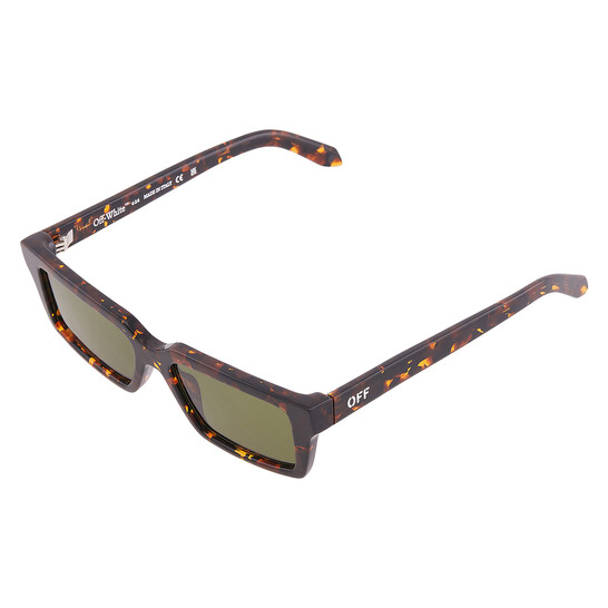 Off-White WARREN Green Rectangular Unisex Sunglasses OERI13A  display picture 1