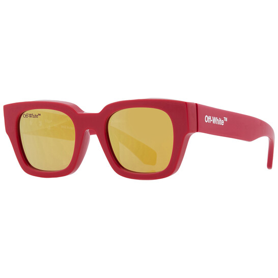 【送料&関税込】Off-White Oeri049 Leonardo6055 Havana - Unis Off-White Zurich OERI018 Square Sunglasses | Fashion Eyewear US