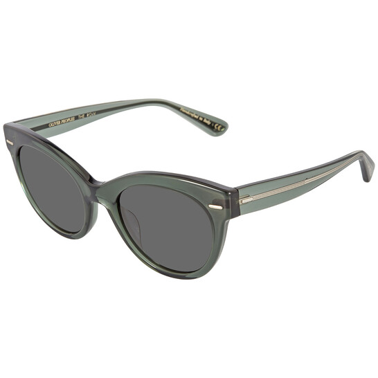 Oliver Peoples The Row Georgica Grey Cat Eye Ladies Sunglasses OV5421SU  154787 53 - Main Image