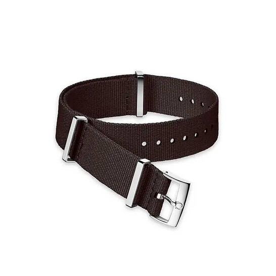 Omega 20 mm Dark Brown Nato Watch Band O031CWZ007566 - Watches