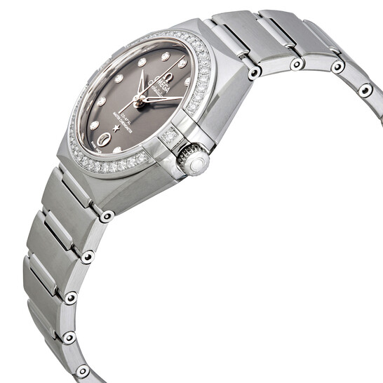 Omega Constellation Automatic Chronometer Diamond Grey Dial Ladies Watch 131.15.29.20.56.001 - 546x546 Image #2