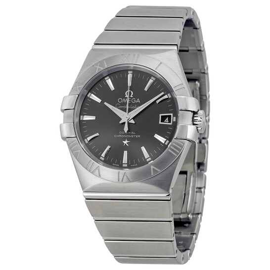 Omega Constellation Automatic Grey Dial Stainless Steel Men's