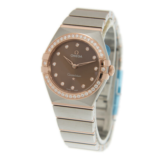 Omega Constellation Manhattan Quartz Diamond Brown Dial Ladies Watch 131.25.28.60.63.001 - 546x546 Image #4