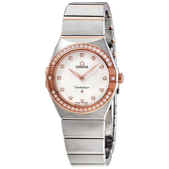 Omega Constellation Manhattan Quartz Diamond Silver Dial Ladies Watch 131.25.28.60.52.001 - 546x546