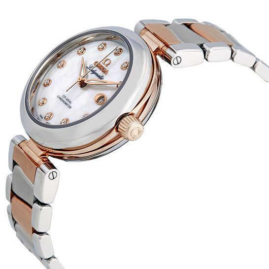 Omega De Ville Automatic Ladies Steel and 18K Sedna Gold Watch 425.20.34.20.55.004 - 546x546 Image #2