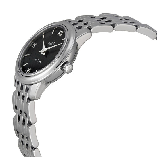 Omega De Ville Prestige Black Dial Ladies Watch 