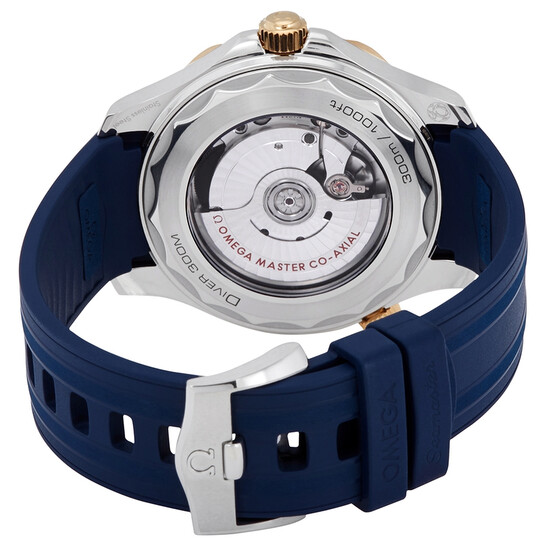 Omega Seamaster Automatic Chronometer Steel & 18kt Yellow Gold Blue Dial Men's Watch 210.22.42.20.03.001 - 546x546 Image #3