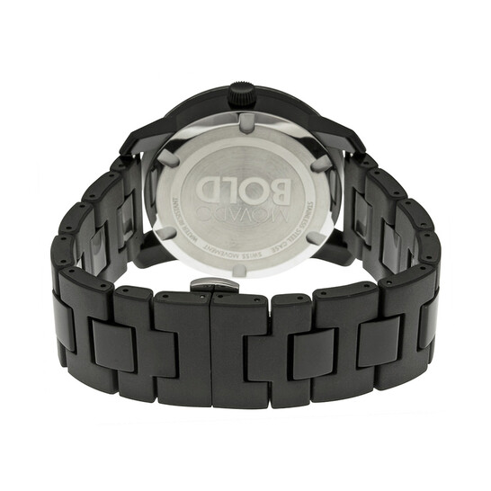 Movado Open Box - Movado Bold Large Black Dial Black TR90