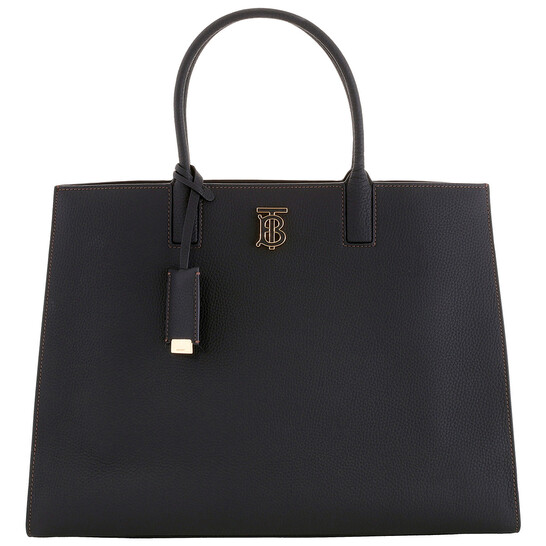 Burberry ブラック ハンドバッグ Burberry Open Box - Burberry Black Grainy Leather Medium Frances
