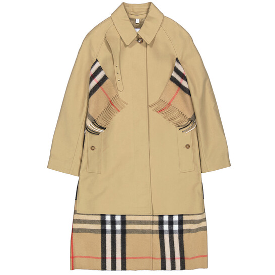 Burberry Open Box - Burberry Ladies Honey Cotton Gabardine Car