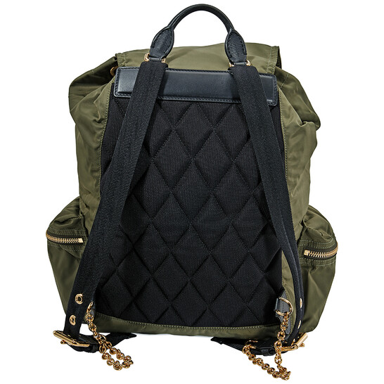 Burberry Large Rucksack in Nylon and Leather Burberry Black Nylon Large Rucksack Backpack Bag | Yoogi main image 3