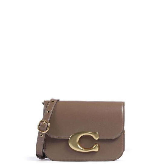 Wallet shoulder bag／ミニポーチ付／ブラウンレオパ Coach Open Box - Coach Idol Luxe Leather Shoulder Bag CM557 B4CBD