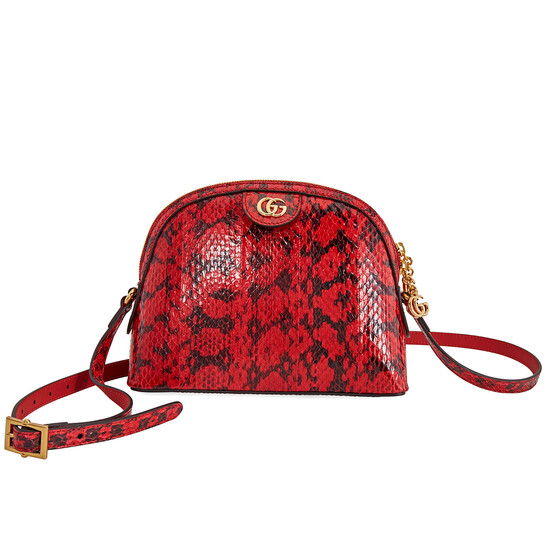 Gucci Open Box Gucci Ladies Snakeskin Small Ophidia Shoulder Bag
