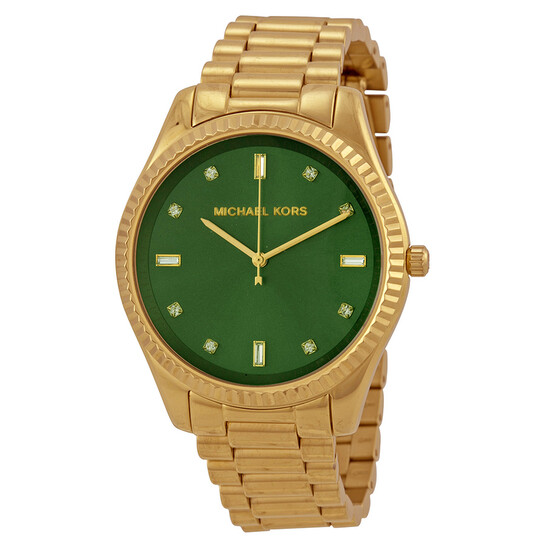 Michael Kors Open Box - Blake Emerald Green Dial Gold-tone