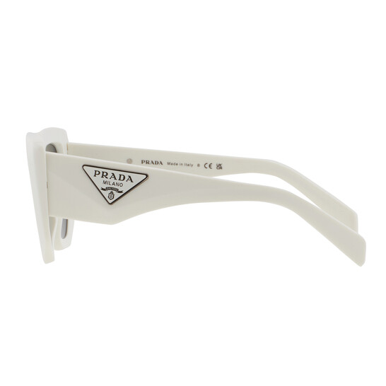 Prada Open Box - Prada Dark Grey Irregular Ladies Sunglasses