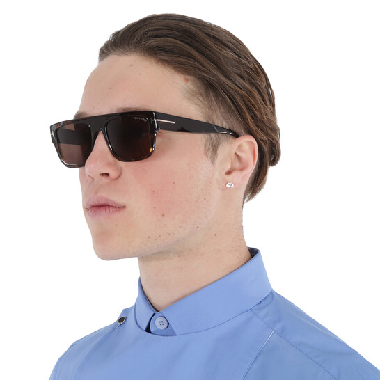 Tom Ford Open Box - Tom Ford Dunning Brown Browline Men's