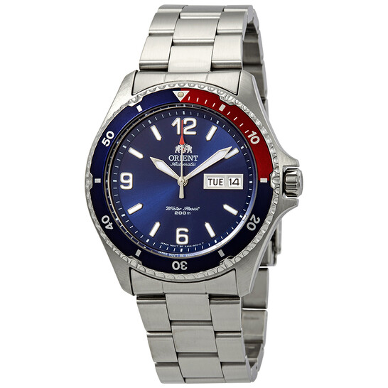 ORIENT Mako II ペプシカラー Orient Mako II Automatic Blue Dial Pepsi Bezel Men's Watch
