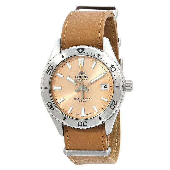 アオ Orient Sports Automatic Apricot Dial Men's Watch RA-AC0Q05P10B